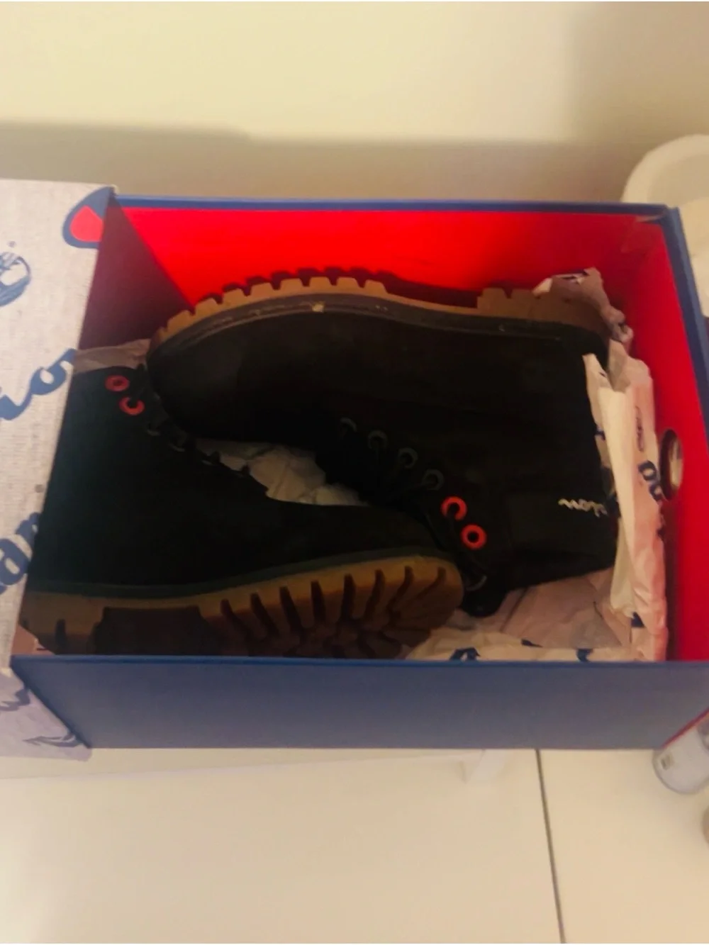 Little Boys Timberland x Champion 6” Boots Black 12C Rare Collab w/ Box
